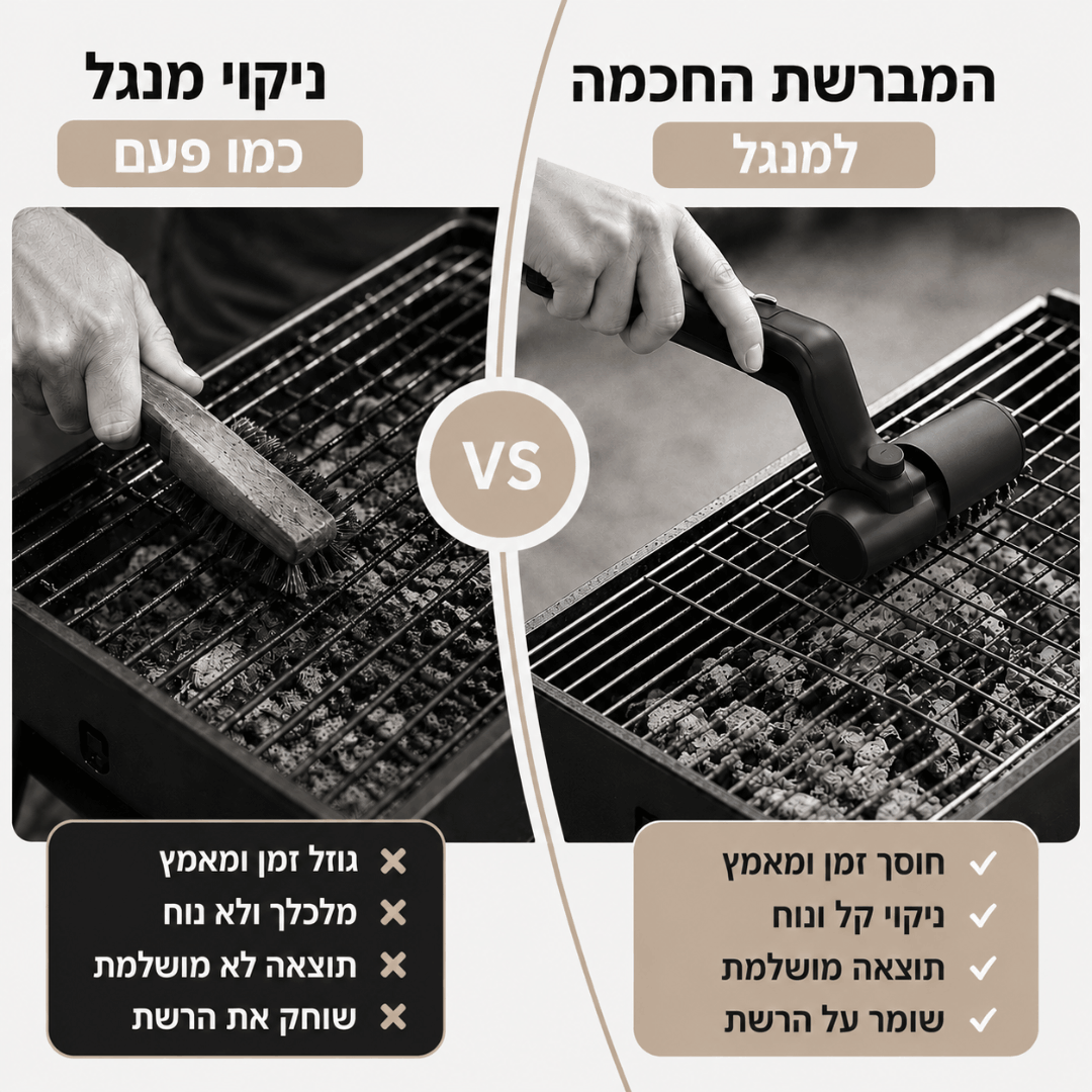 מברשת ניקוי חכמה למנגל